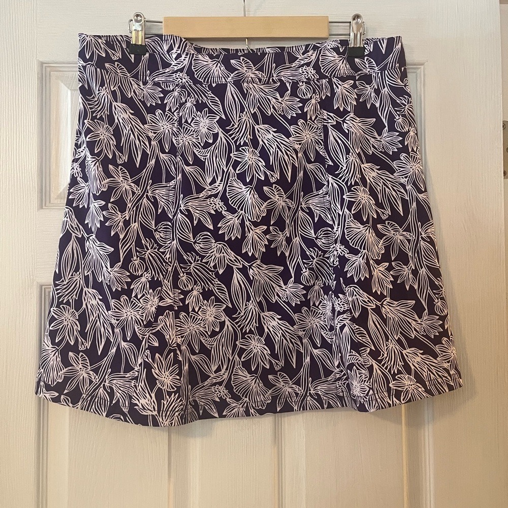 RipSkirt Wrap Around Velcro Floral Skirt with Pockets
